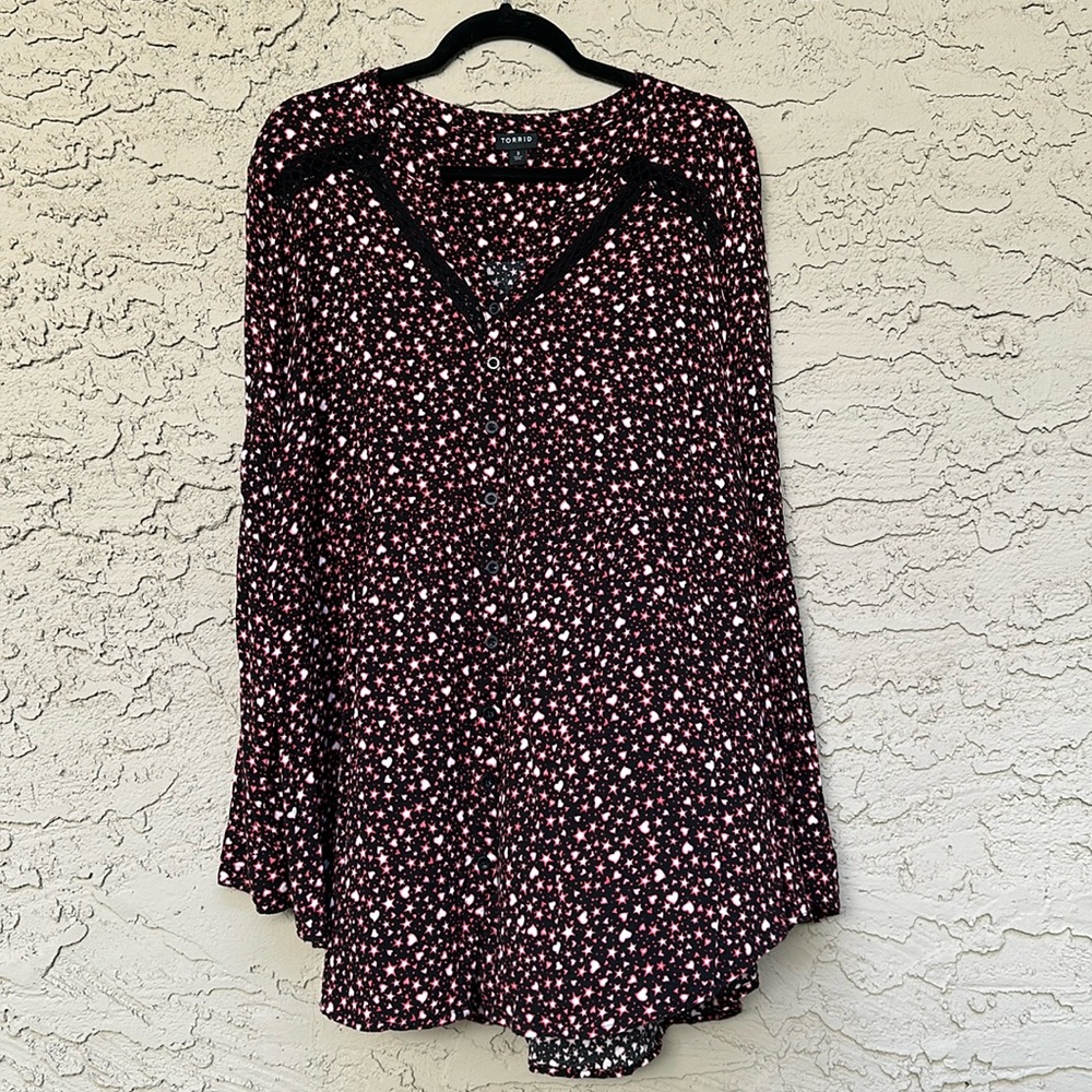 Torrid Heart and Star Galaxy Print